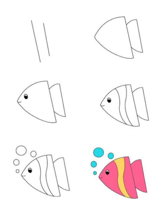 Şemsiye balığı çizimi