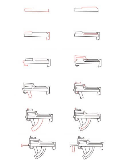 Groza silah çizimi