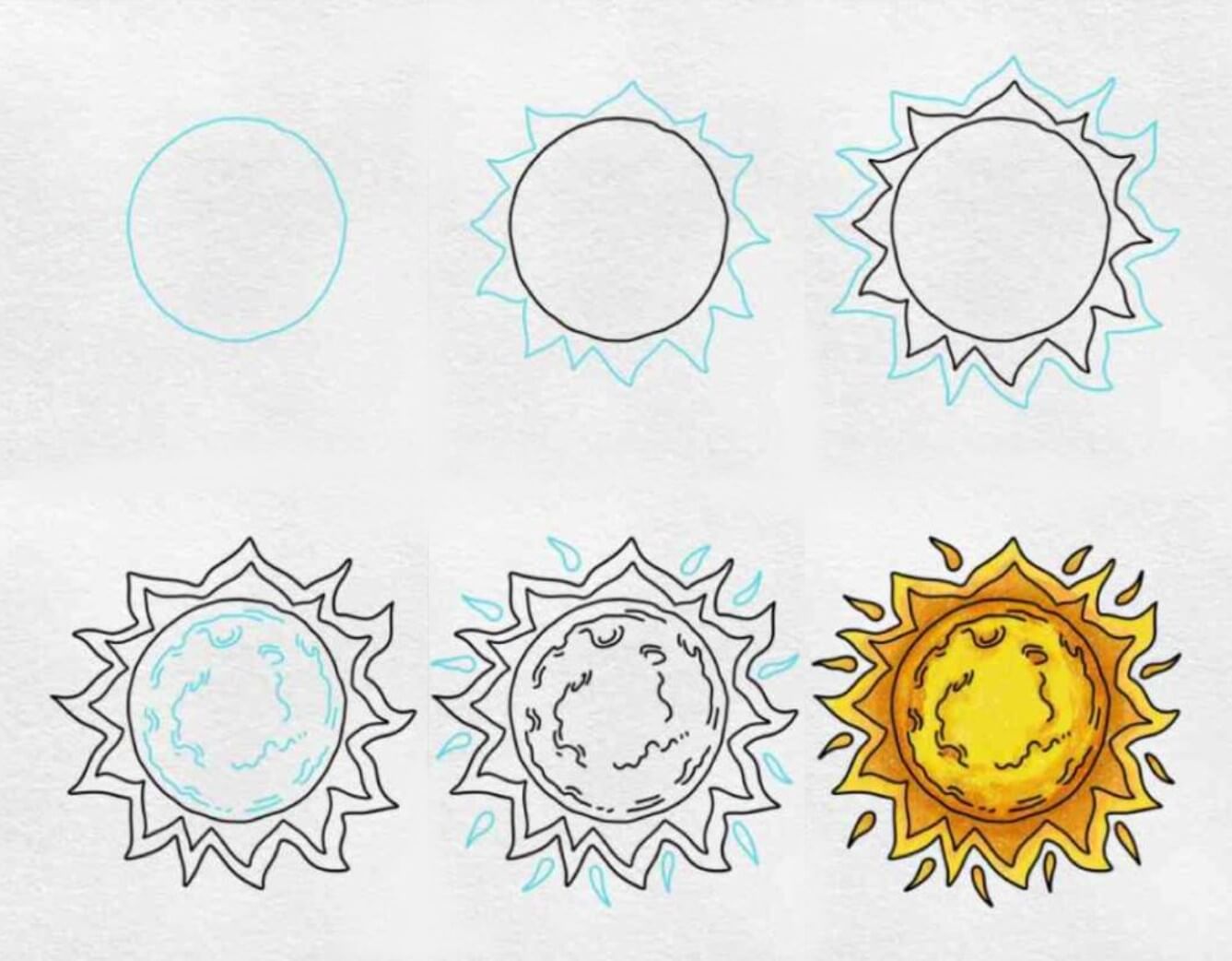 Güneş fikri (1) çizimi