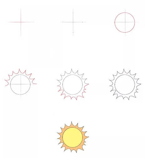 Güneş fikri (2) çizimi
