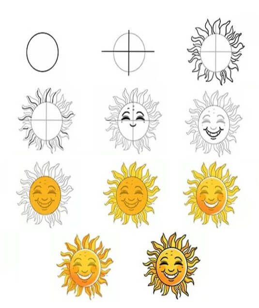Güneş fikri (5) çizimi