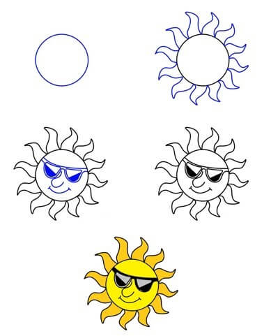 Güneş fikri (6) çizimi