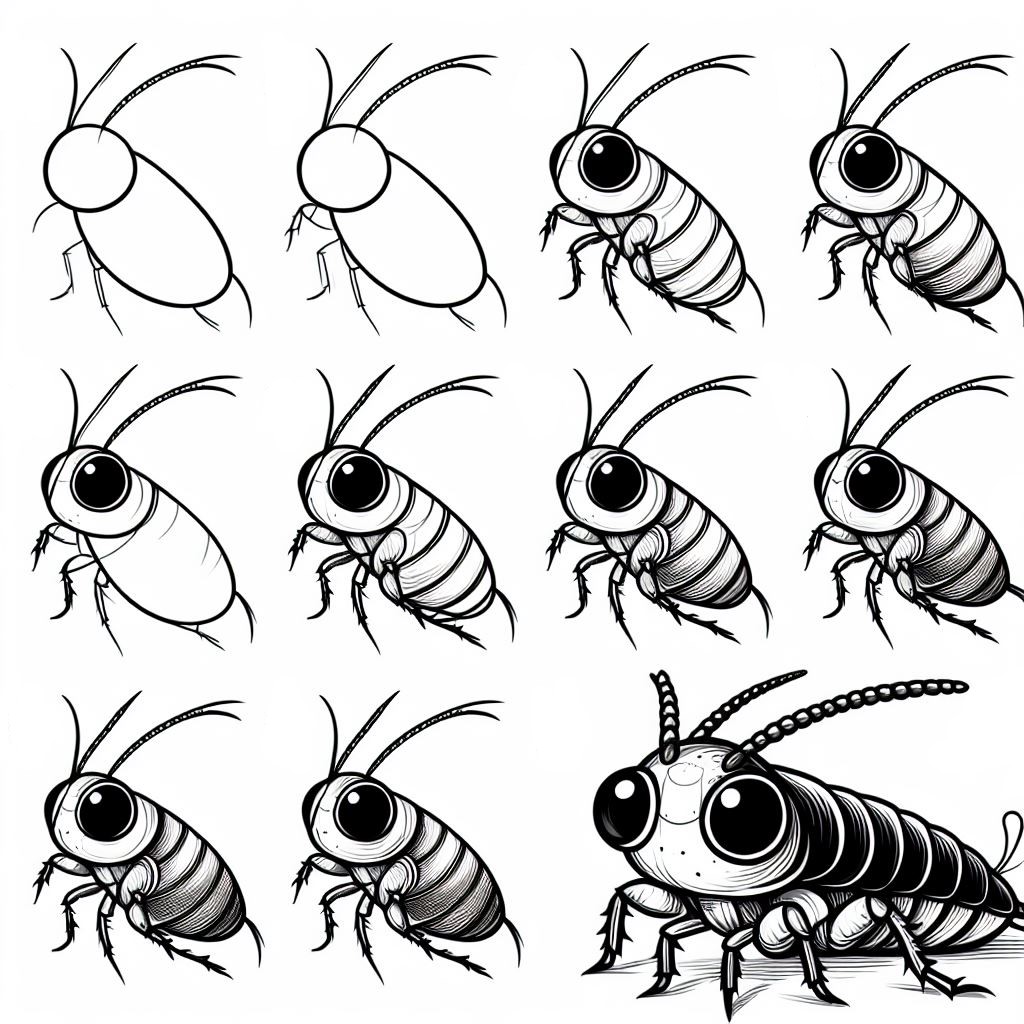 Hamamböcekleri fikri (10) çizimi