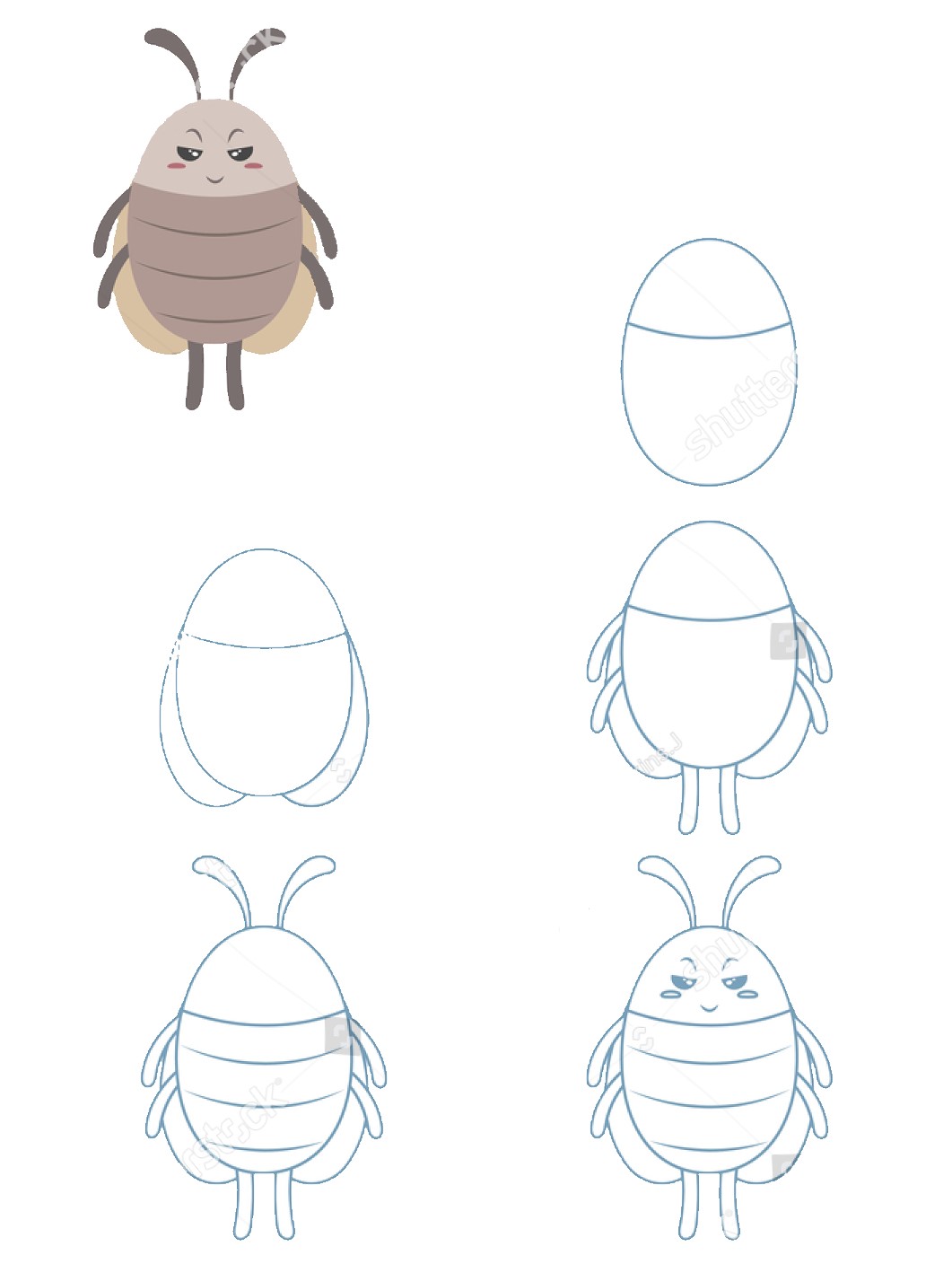 Hamamböcekleri fikri (7) çizimi
