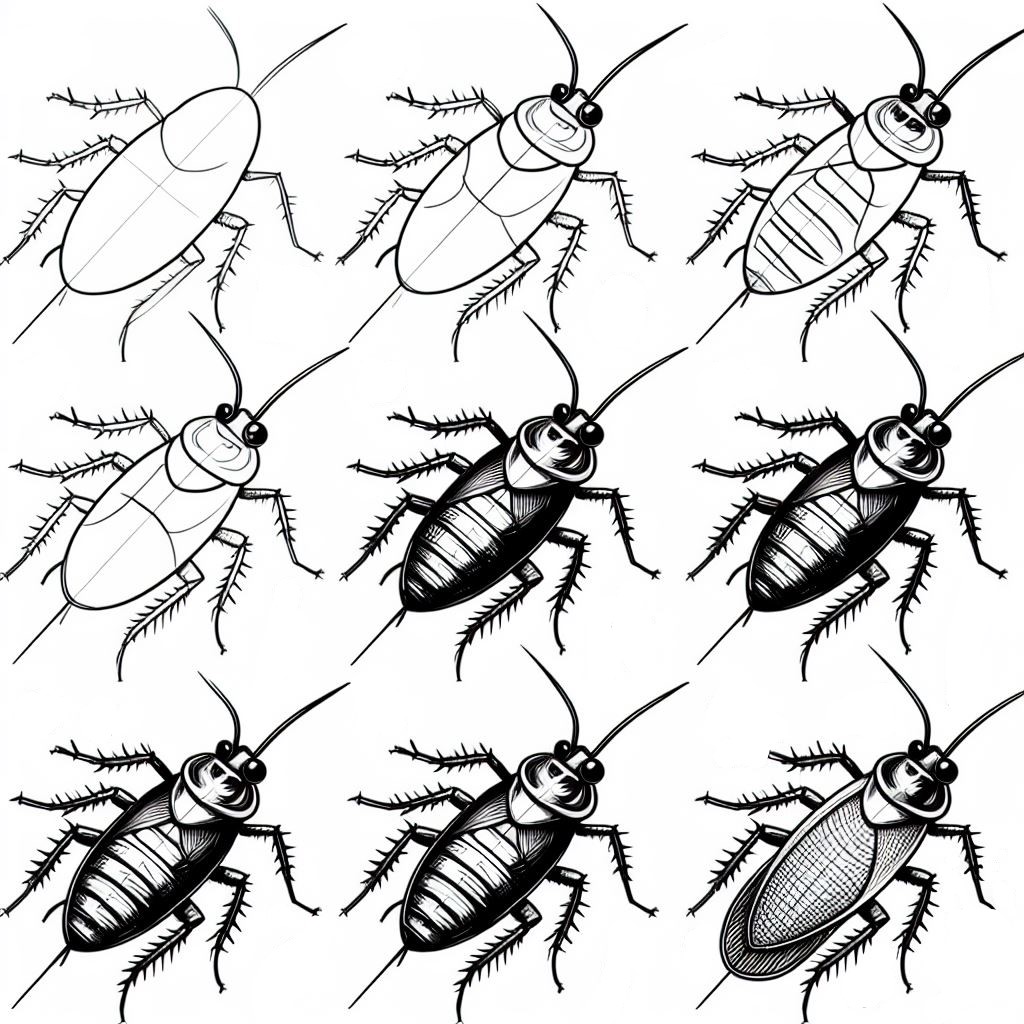 Hamamböcekleri fikri (8) çizimi
