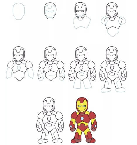 Iron man Sevimli 2 çizimi