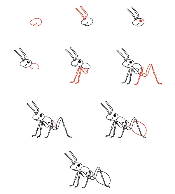 İşçi karıncalar (3) çizimi