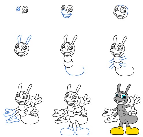 Karınca fikri (8) çizimi