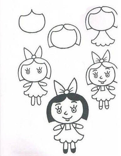 kız bebek (4) çizimi
