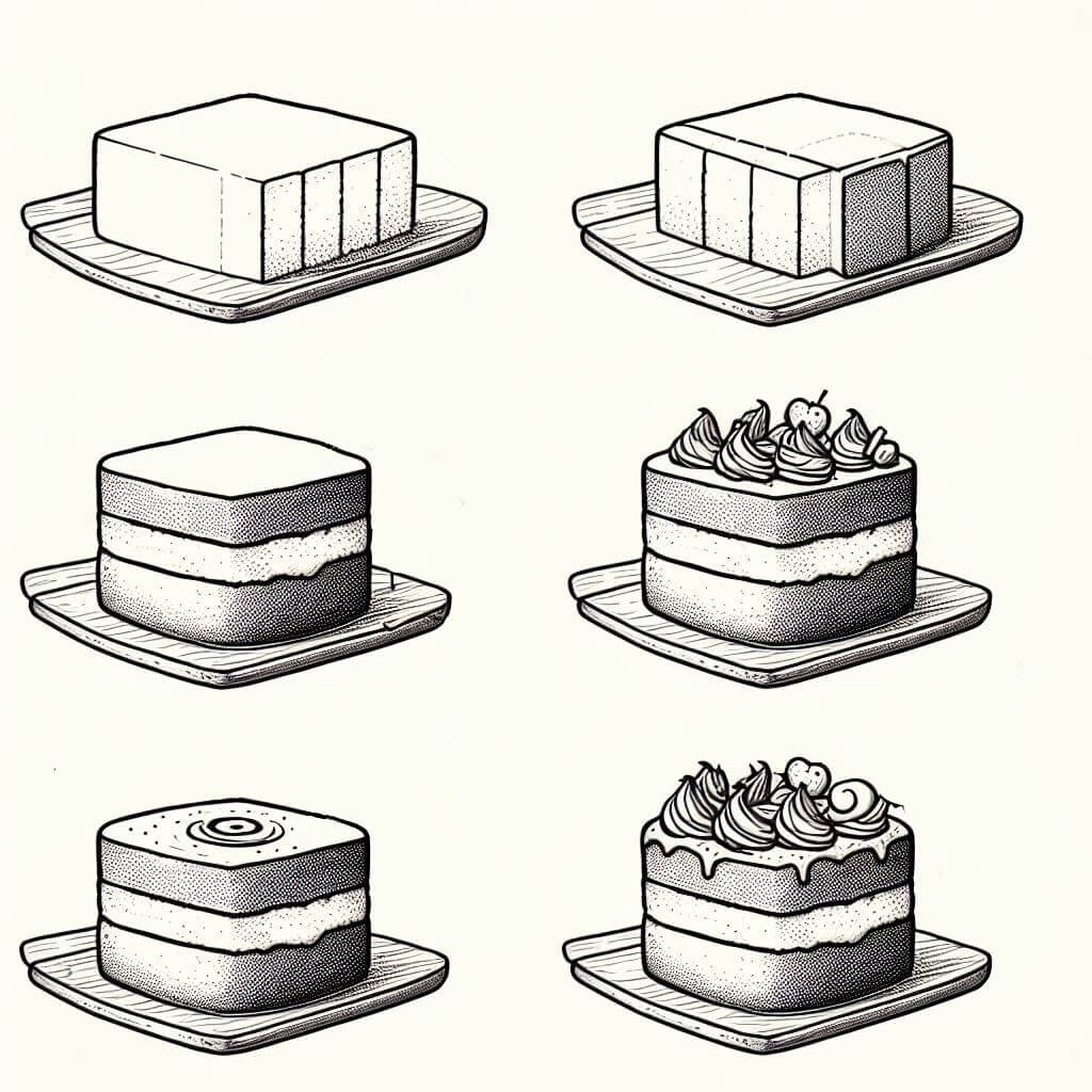 kremalı pasta fikri (12) çizimi