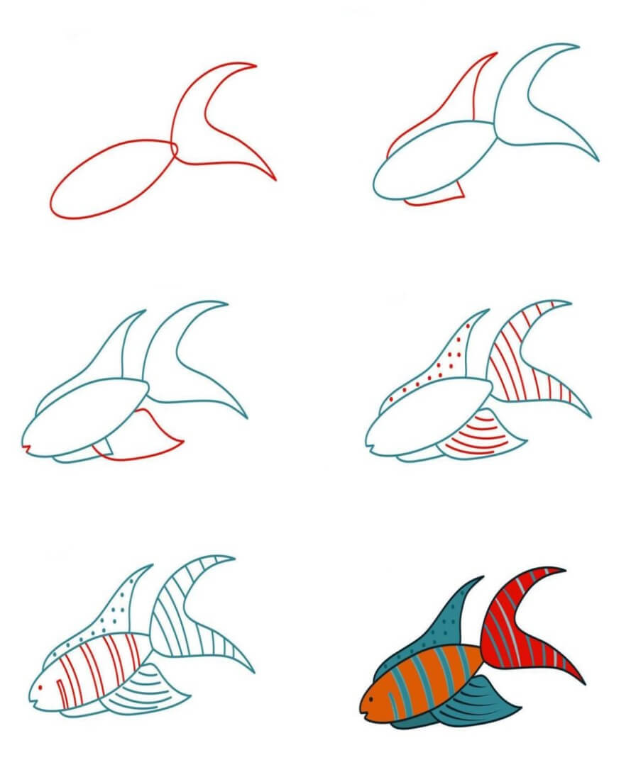 Lepistes balığı çizimi