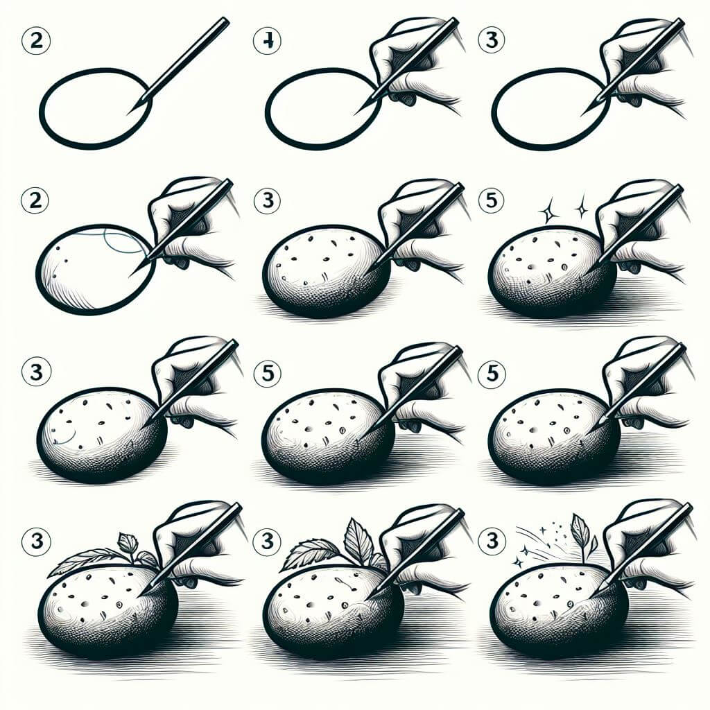 Patates fikri 10 çizimi