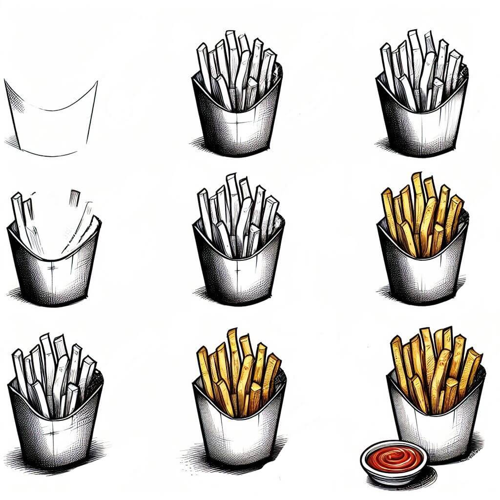 patates kızartması (14) çizimi