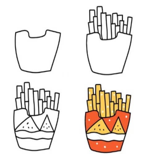 patates kızartması (7) çizimi