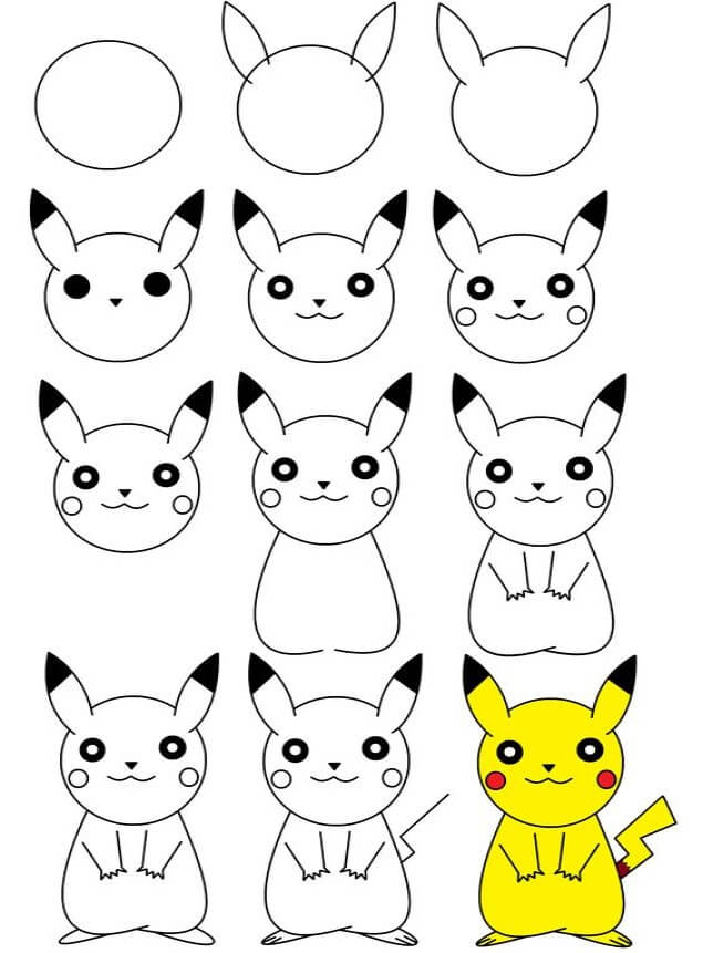 Pikachu Genç Ruhlu çizimi