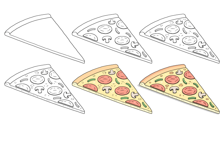 Pizza fikri (1) çizimi