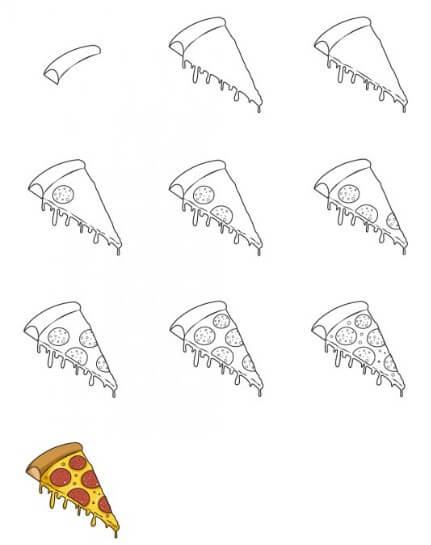 Pizza fikri (2) çizimi