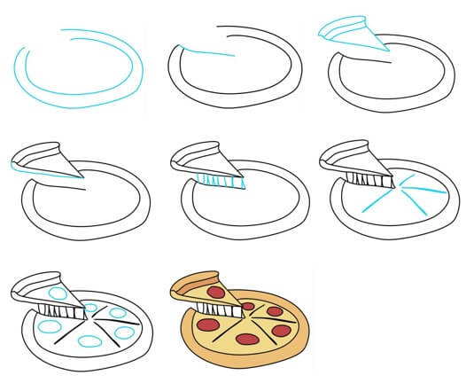 Pizza fikri (5) çizimi