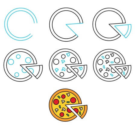 Pizza fikri (6) çizimi