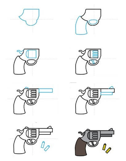 Rulo silahı (2) çizimi