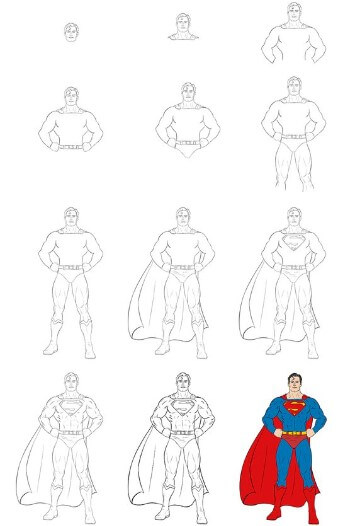 Süpermen adaleti çizimi