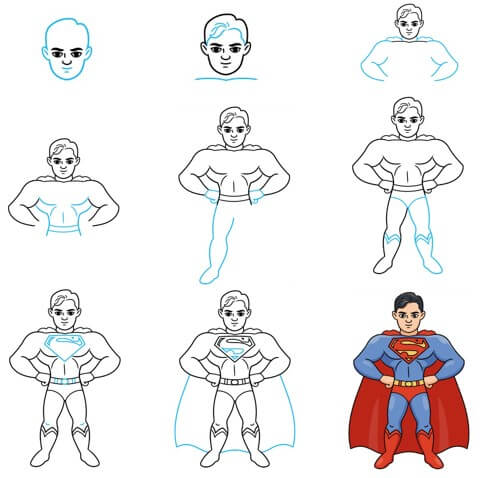 Superman çizimi