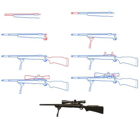 Silah fikri (10) çizimi