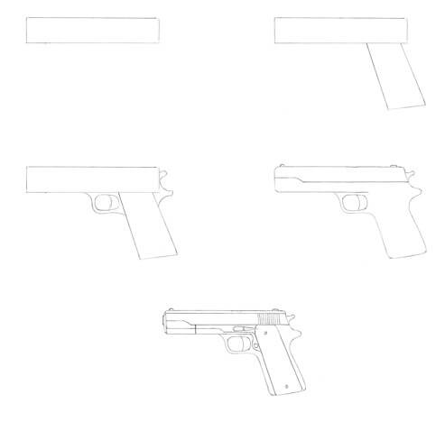 Silah fikri (3) çizimi
