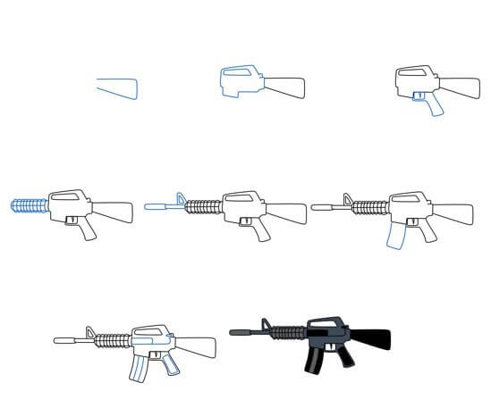 Silah fikri (6) çizimi