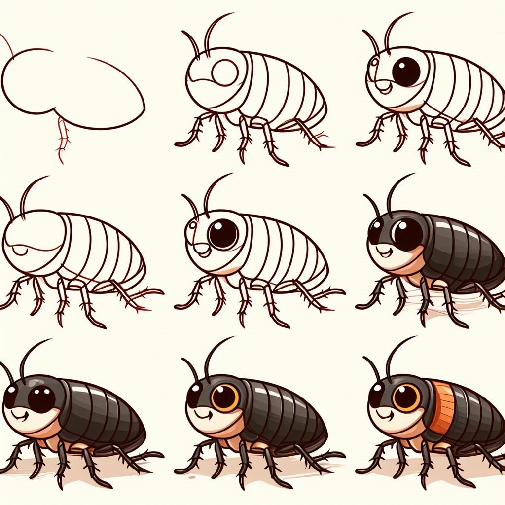 Şişman hamamböceği çizimi