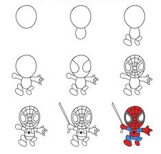 Spider man çizimi