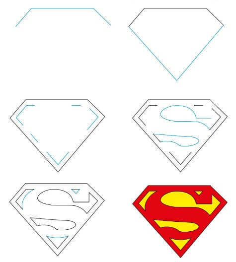Superman logo çizimi