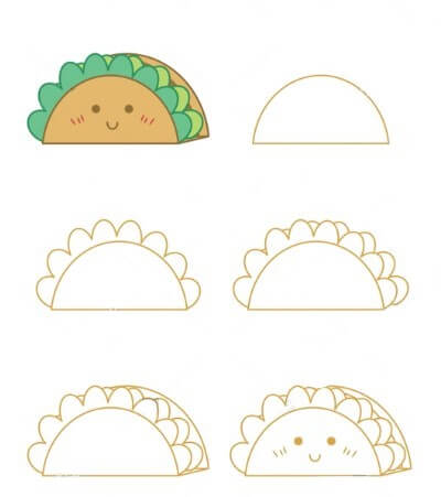 Tacos sevimli 2 (1) çizimi