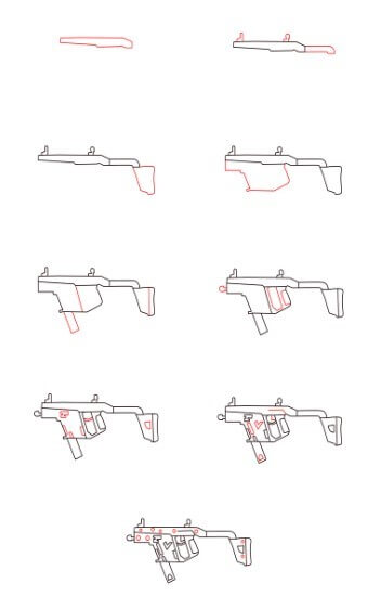 VECTOR silah çizimi