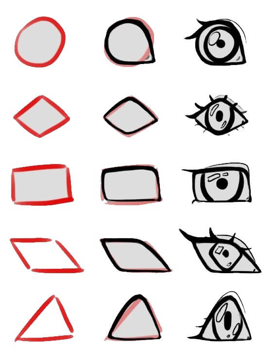Anime gözleri fikri (11) çizimi