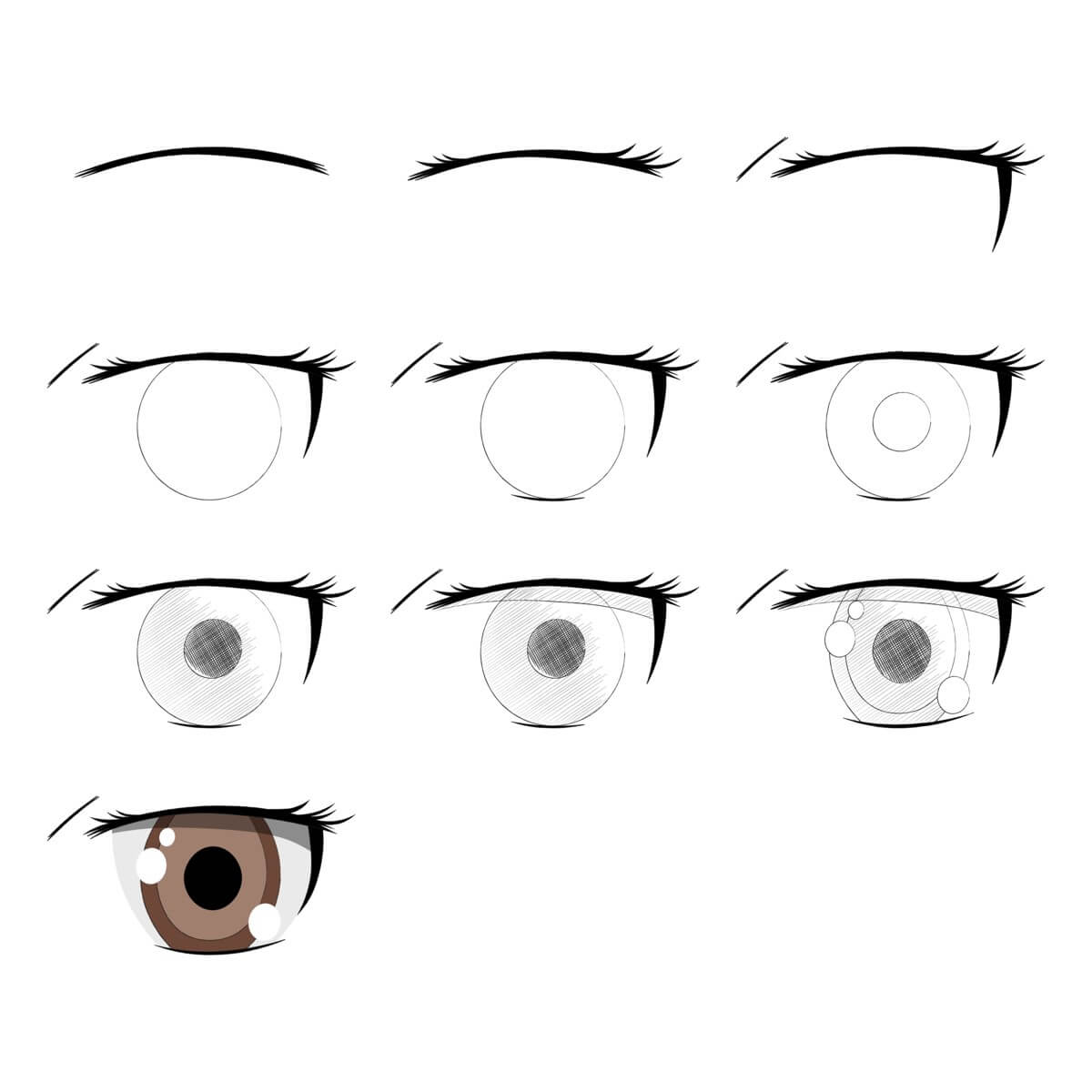 Anime gözleri fikri (19) çizimi
