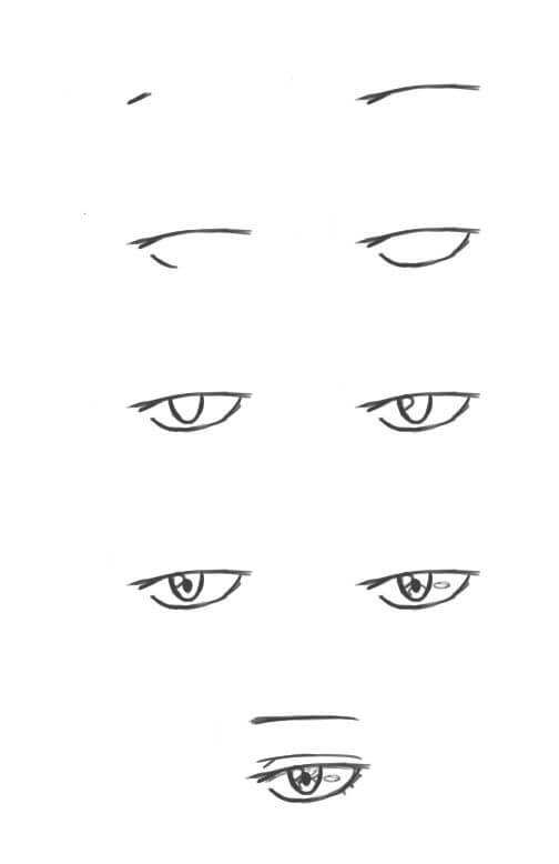 Anime gözleri fikri (2) çizimi