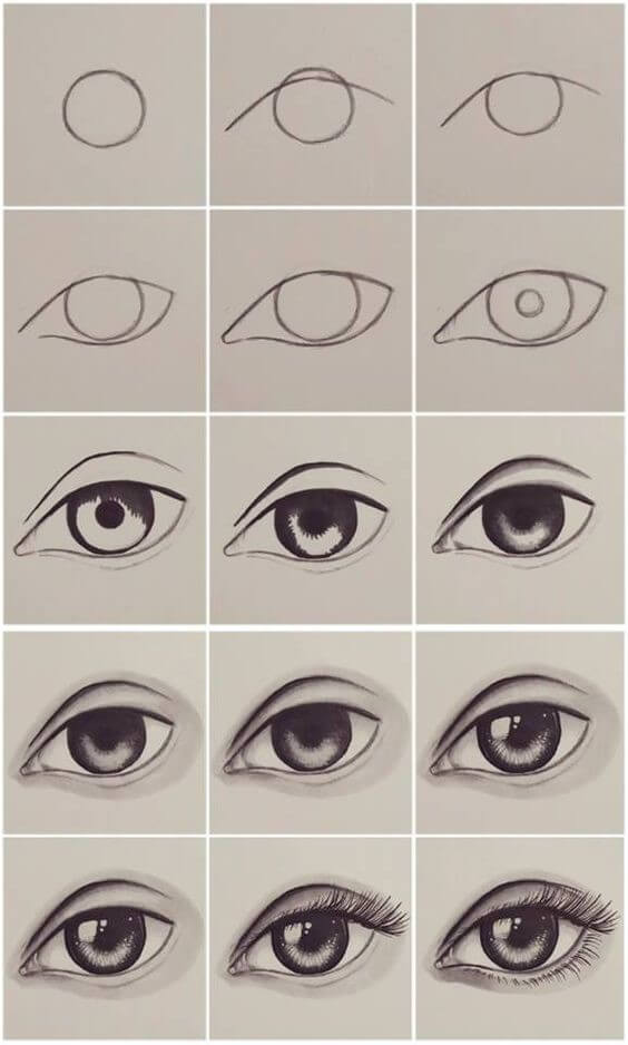 Anime gözleri fikri (31) çizimi