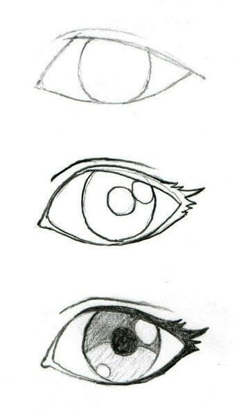 Anime gözleri fikri (34) çizimi