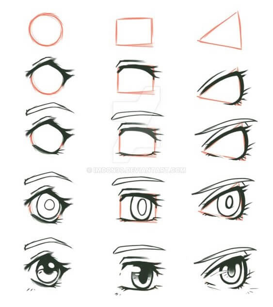 Anime gözleri fikri (6) çizimi