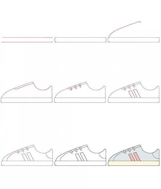 Ayakkabı fikri (13) çizimi
