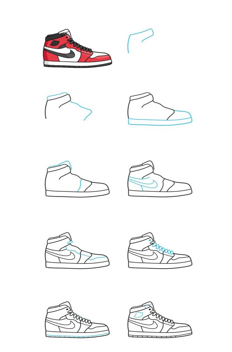 Ayakkabı fikri (14) çizimi