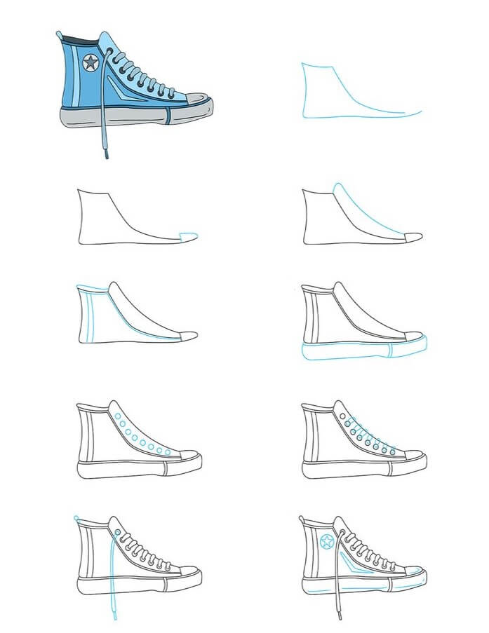 Ayakkabı fikri (16) çizimi