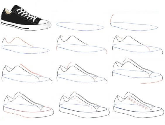 Ayakkabı fikri (17) çizimi