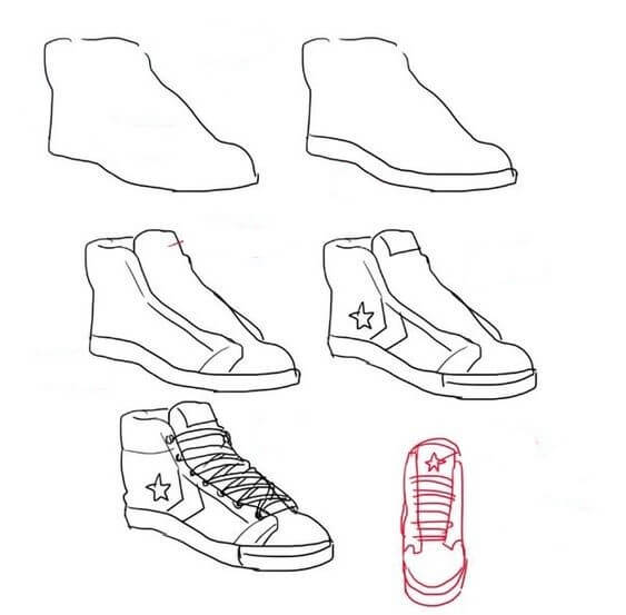 Ayakkabı fikri (21) çizimi