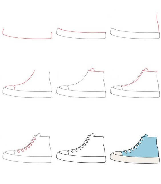 Ayakkabı fikri (22) çizimi