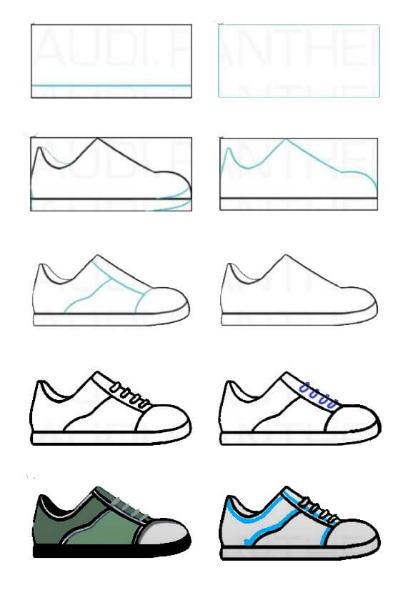Ayakkabı fikri (23) çizimi