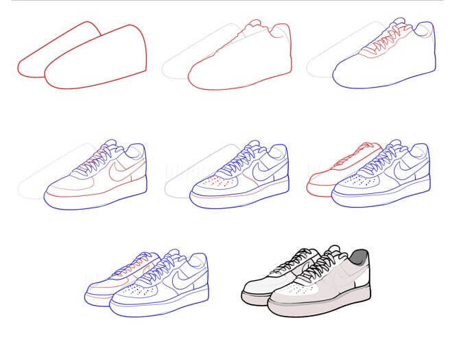 Ayakkabı fikri (25) çizimi