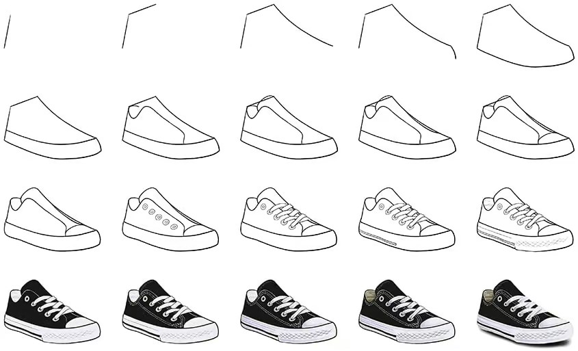 Ayakkabı fikri (26) çizimi