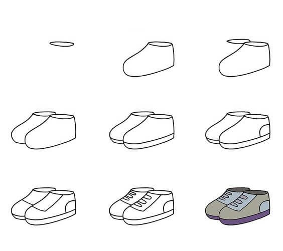 Ayakkabı fikri (4) çizimi